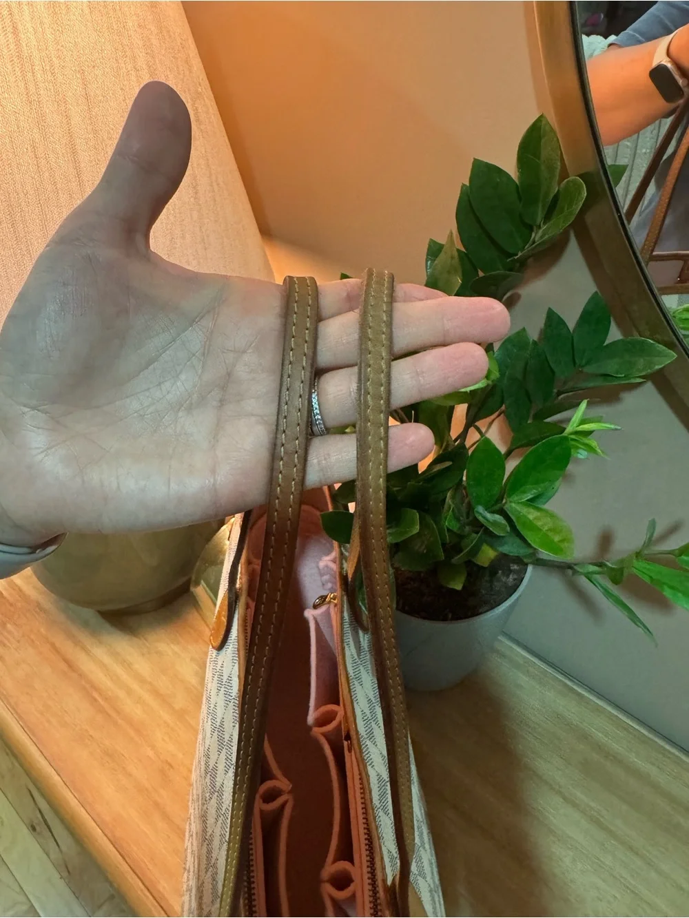 Louis Vuitton Neverfull MM Damier Azur + Rose Ballerine